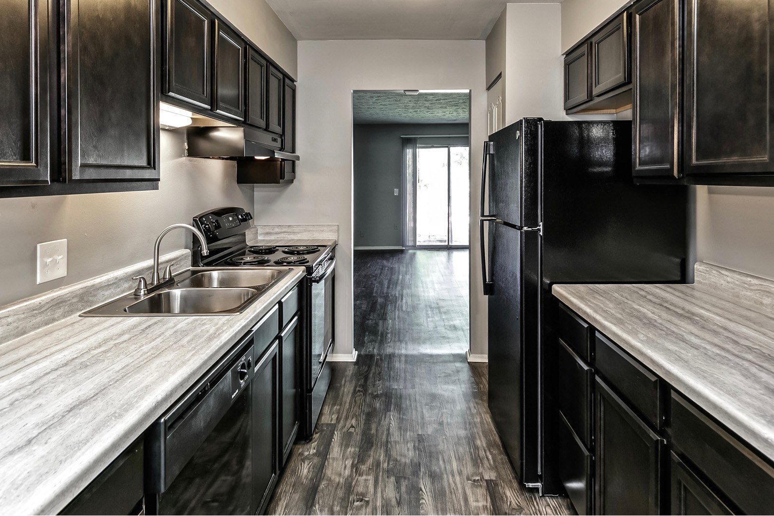 Renovated fully furnished kitchen at Terrace Garden Townhomes